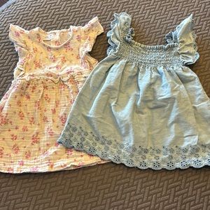 Set of 2 Baby Girl Zara Dresses. Size 3-6 months